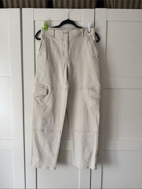 Aritzia Cream Utility Cargo Pants